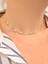 925 Ayar Gümüş Renkli Taşlı Göz Choker Kadın Gümüş Kolye 1