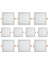 10 Adet 18W Sıva Altı Kare LED Panel 6500K Beyaz MX-1036 1