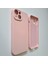 İphone 13 ile Uyumlu Logosuz Kamera Korumalı Lansman Içi Kadife Silikon Kılıf 1