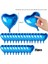Bfs Metalize Parlak Mavi Kalp Şekilli Uçan Balon Folyo 18 Inç 45 cm 25 Adet 3