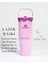 Kişiselleştirilebilir The Iceflow Flip Straw Pipetli Termos Bardak 0,89 Lt Pembe Özel Isimli 1
