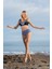 25151-1 Fermuarlı Omuzdan Askılı Yüksek Bel Lycra Kumaş Bikini 1