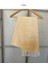 Sultan 100*180 Sarı Renk Beyaz Çizgili %100 Pamuk Çok Amaçlı Peştemal (Banyo,plaj,hamam Vb) 1