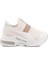 Beyaz Anorak Taşlı Kadın Sneaker 702307 Z 1