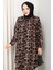 Leopar Desenli Dokuma Viskon Ikili Takım 1576 - Siyah 4