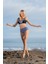25151-1 Fermuarlı Omuzdan Askılı Yüksek Bel Lycra Kumaş Bikini 2