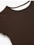 Kısa Kollu Bisiklet Yaka Crop Basic Spor Tişört 6