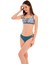 25174-4 Çiçek Desenli Omuzdan Ayar Askılı Lycra Kumaş Bikini 1