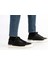 Siyah Deri Fileli Erkek Sneakers 3