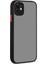 iPhone 12 Kılıf Montreal Silikon Kapak - Siyah 1