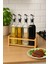 Cam Zeytinyağı ve Sirke Şişesi Seti Doğa Ahşap Tutucu 250ML Sızdırmaz Kapaklı Sos Yağdanlık Set Standlı 4'lü Set 2