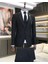 Italyan Stil Ceket Yelek Pantolon Takım Elbise Siyah T5584 3