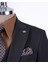 Italyan Stil Ceket Yelek Pantolon Takım Elbise Siyah T8614 3