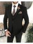 Italyan Stil Slim Fit Erkek Ceket Yelek Pantolon Takım Elbise Kahverengi T8073 1