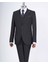 Italyan Stil Slim Fit Erkek Ceket Yelek Pantolon Takım Elbise Siyah T9024 1