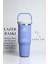 Kişiselleştirilmiş The Iceflow Flip Straw Pipetli Termos Bardak 0,89 Lt Açık Mavi 1
