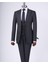 İtalyan stil slim fit ceket yelek pantolon takım elbise antrasit T10326 4