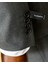 Italyan Stil Slim Fit Erkek Ceket Yelek Pantolon Takım Elbise Siyah T11028 5