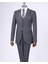 Italyan Stil Slim Fit Ceket Yelek Pantolon Takım Elbise Antrasit T11396 1