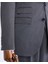 Italyan Stil Slim Fit Ceket Yelek Pantolon Takım Elbise Antrasit T11396 3