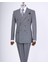 Italyan Stil Slim Fit Desenli Kruvaze Ceket Pantolon Takım Elbise Siyah T11693 1