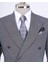 Italyan Stil Slim Fit Desenli Kruvaze Ceket Pantolon Takım Elbise Siyah T11693 2
