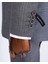 Italyan Stil Slim Fit Desenli Kruvaze Ceket Pantolon Takım Elbise Siyah T11693 4
