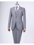 Italyan Stil Slim Fit Ceket Yelek Pantolon Takım Elbise Antrasit T11486 1