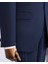 İtalyan Stil Slim Fit Erkek Ceket Yelek Pantolon Takım Elbise Lacivert T12994 4