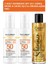 2 Adet SPF 50+ Güneş Kremi 2X100 ml Ve 1 Adet Okiro Shimmer Işıltılı Bronzlaşma Yağı 100 ml Set 1