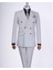 İtalyan Stil Slim Fit Erkek Kruvaze Ceket Pantolon Takım Elbise Siyah T12980 3