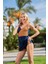 25132-3 Kruvaze Lycra Kumaş Yüksel Bel Tankini 1