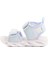 Mavi Cırtlı Işıklı Kız Bebek Sandalet 018129 B 2