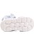 Mavi Cırtlı Işıklı Kız Bebek Sandalet 018129 B 5