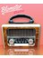 Everton RT-741 Güneş Enerjili Bluetooth, Usb/sd/aux/fm Band Radyo Ahşap Nostalji Müzik Kutusu 1