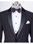 İtalyan Kesim Ceket Yelek Pantolon Damatlık Set Siyah T4547 2