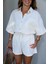 Natural Müslin Gömlek Şort Takım 3