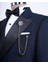 Italyan Kesim Slim Fit Kruvaze Ceket Pantolon Damatlık Set Lacivert T9215 3