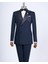 Italyan Kesim Slim Fit Kruvaze Ceket Pantolon Damatlık Set Lacivert T9215 5