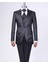 İtalyan kesim slim fit ceket yelek pantolon damatlık set siyah T12522 5