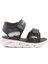 Siyah Cırtlı Işıklı Kız Bebek Sandalet 018127 B 1