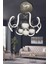 Arya Fanus 4 Toplu Simli Slikonlu Yüksek (Işık) Modern Salon LED Avizesi 2