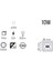 MX-2088 LED Projektör | 10W Beyaz Işık, IP66 Suya Dayanıklı, Dış Mekan Aydınlatma 8