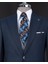Italyan Stil Kombin Takım Elbise Ceket Yelek Pantalon Lacivert T14042 3