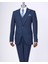 Italyan Stil Slim Fit Erkek Ceket Yelek Pantolon Takım Elbise Lacivert T13466 1