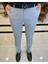 İtalyan Stil Slim Fit Erkek Kumaş Pantolon Gri T4254 3