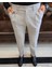 Italyan Stil Slim Fit Erkek Pileli Kumaş Pantolon Gri T5286 3