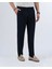 Italyan Stil Slim Fit Erkek Pileli Kumaş Pantolon Lacivert T5288 4