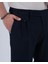 Italyan Stil Slim Fit Erkek Pileli Kumaş Pantolon Lacivert T5288 5