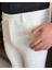 İtalyan stil slim fit erkek kumaş pantolon ekru T9765 2